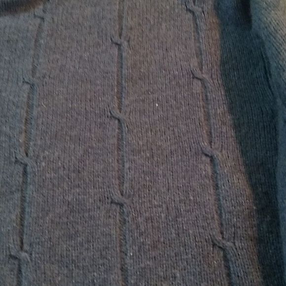 Jo's A Bank XL lambswool wall blue Hues crew neck cardigan. - Picture 3 of 3